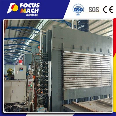 Машина гарячого пресування OSB